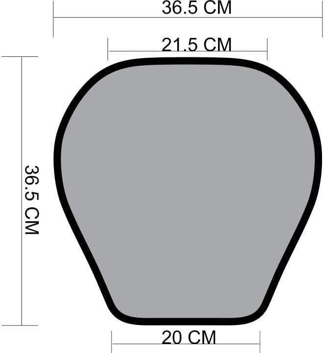 GEARS Heated Seat Pad for Motorcycle, ATV, Scooter & Snowmobile | Universal Fit Heated Seat Pad - Place On Top of Existing Seat | Exterior Warm Seat Cover | 12V Electric Heat Powersport Seat Warmer - Image 3